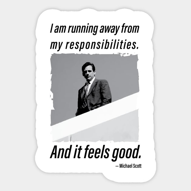 Michael Scott quotes 1 Sticker by HurdyGurdy